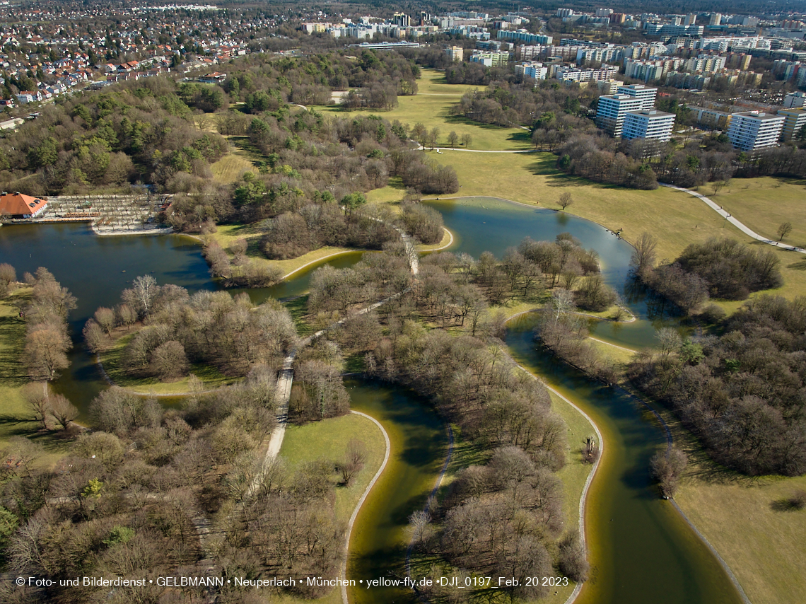 20.02.2023 - der Ostpark im zu warmen Februar 2023 in Neuperlach